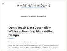 Tablet Screenshot of markhamnolan.com